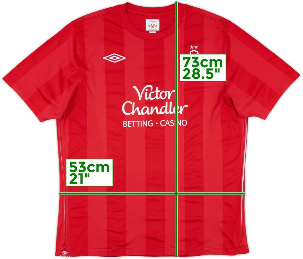 2010-11 Nottingham Forest Home Shirt - 9/10 - (L)