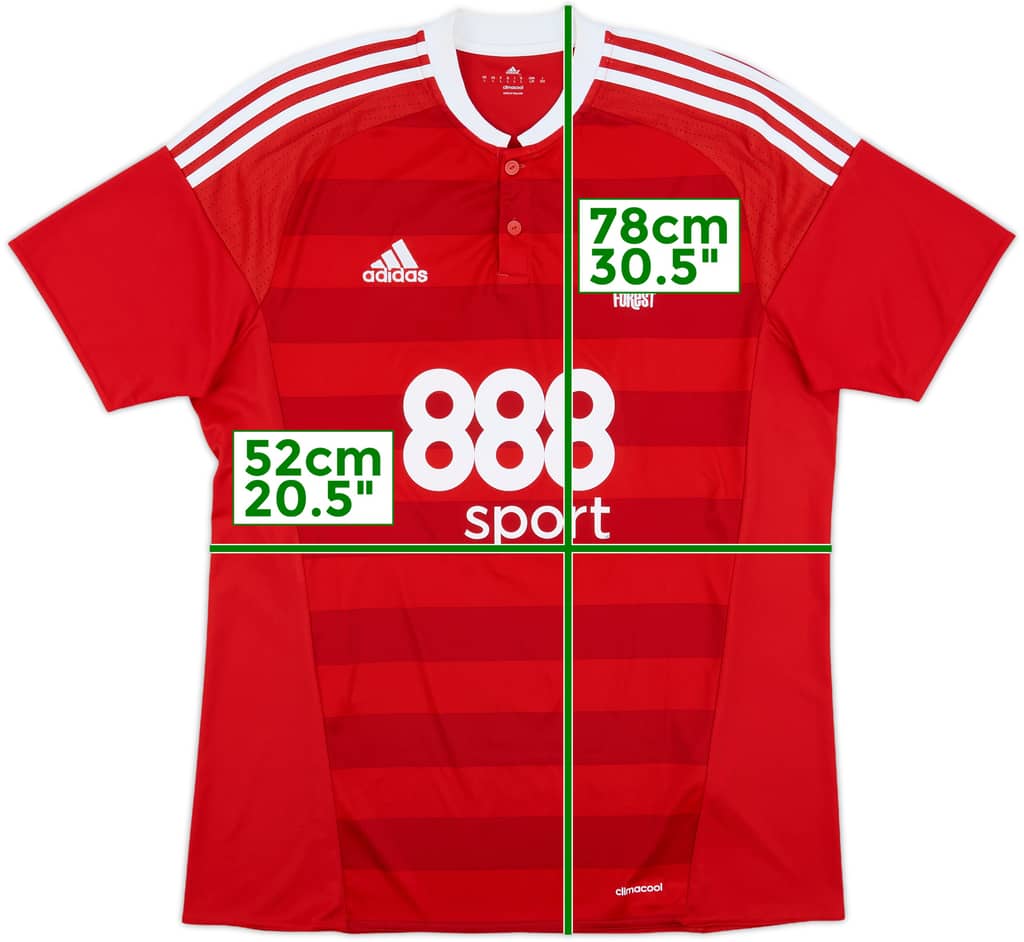 2016-17 Nottingham Forest Home Shirt - 8/10 - (L)