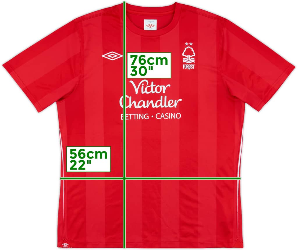 2010-11 Nottingham Forest Home Shirt - 8/10 - (L)