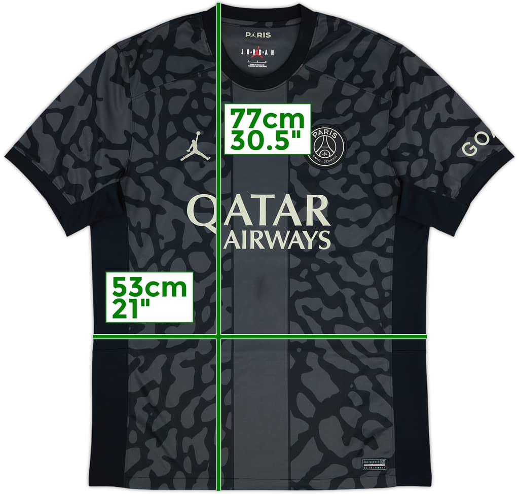 2023-24 Paris Saint-Germain Third Shirt - 7/10 - (L)