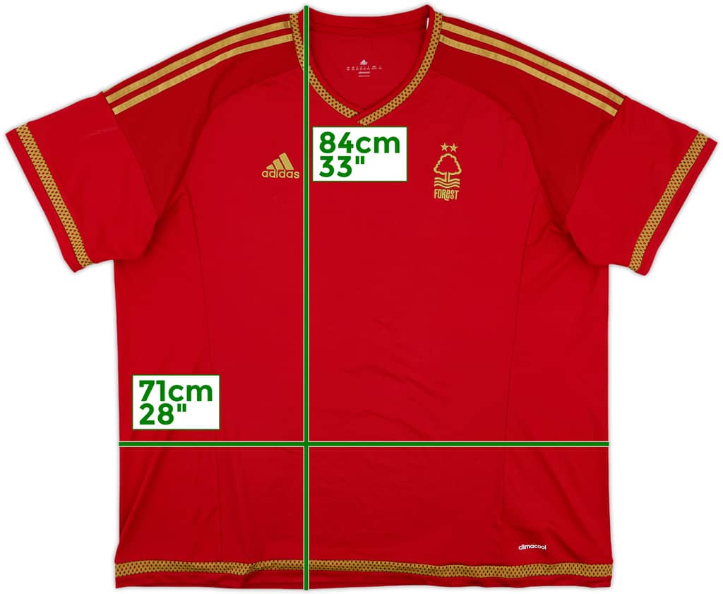 2015-16 Nottingham Forest Home Shirt - 9/10 - (3XL)