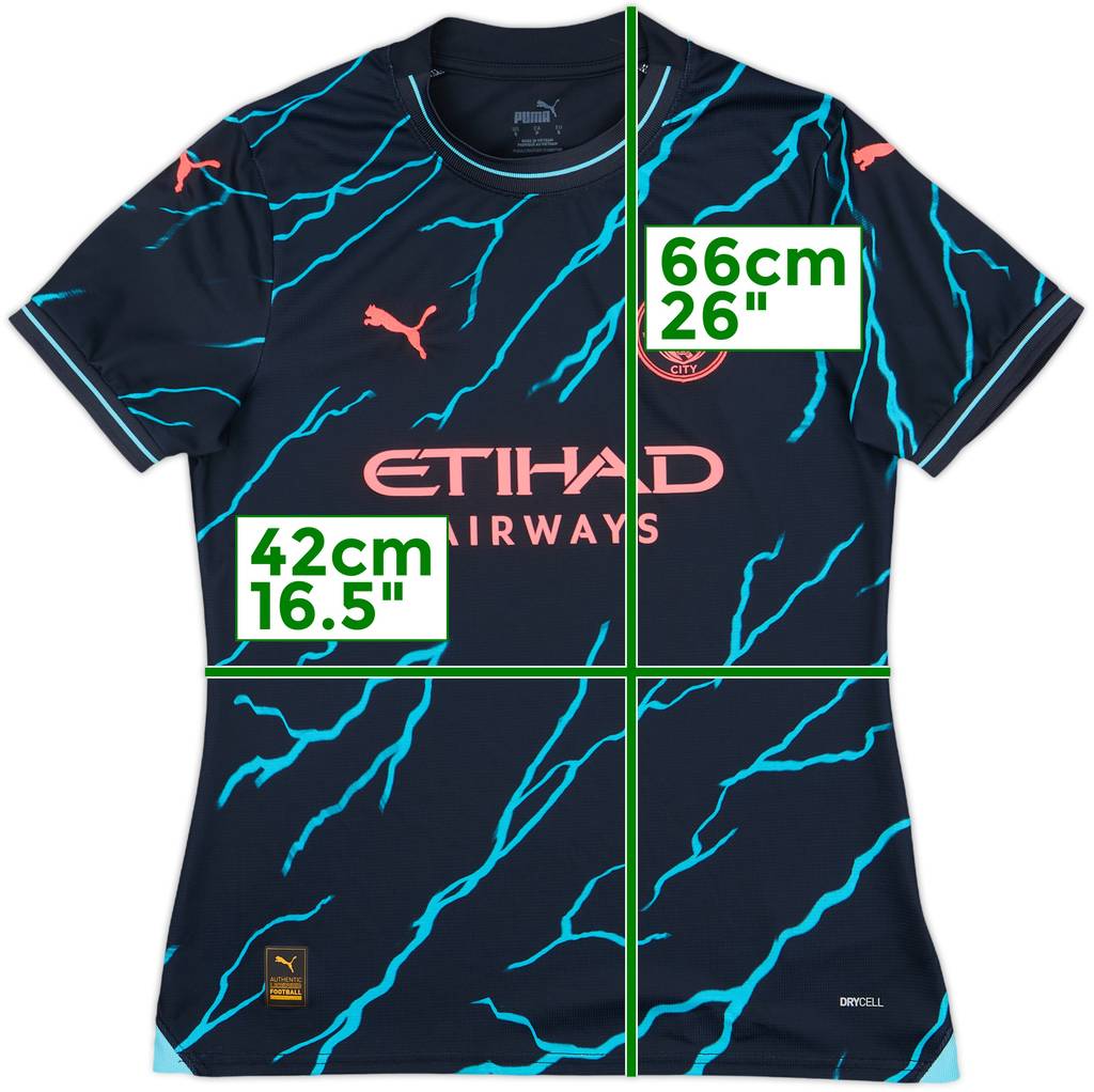 2023-24 Manchester City Third Shirt - 10/10 - (Women's S)