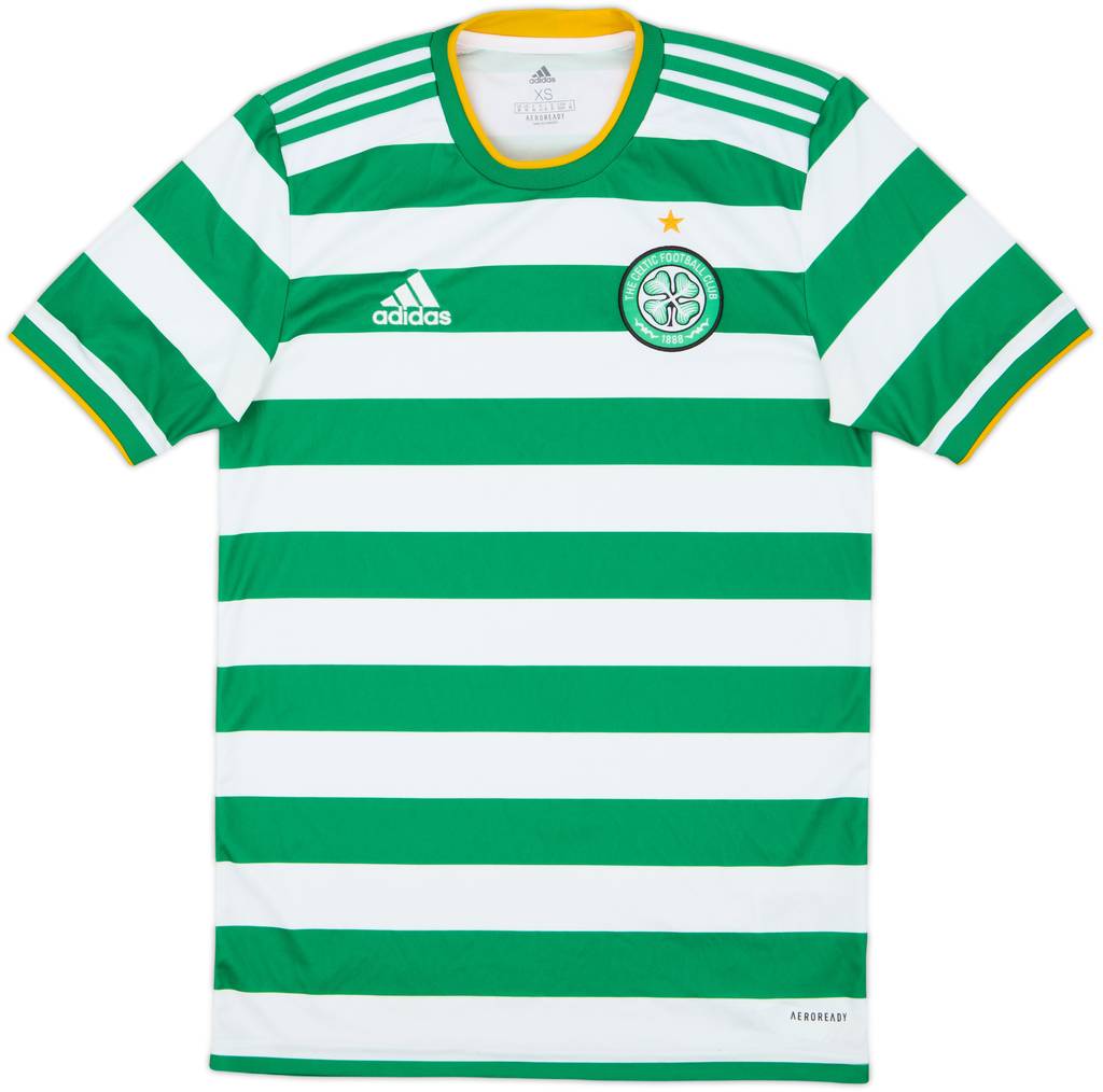 2020-21 Celtic Home Shirt - 9/10 - (XS)