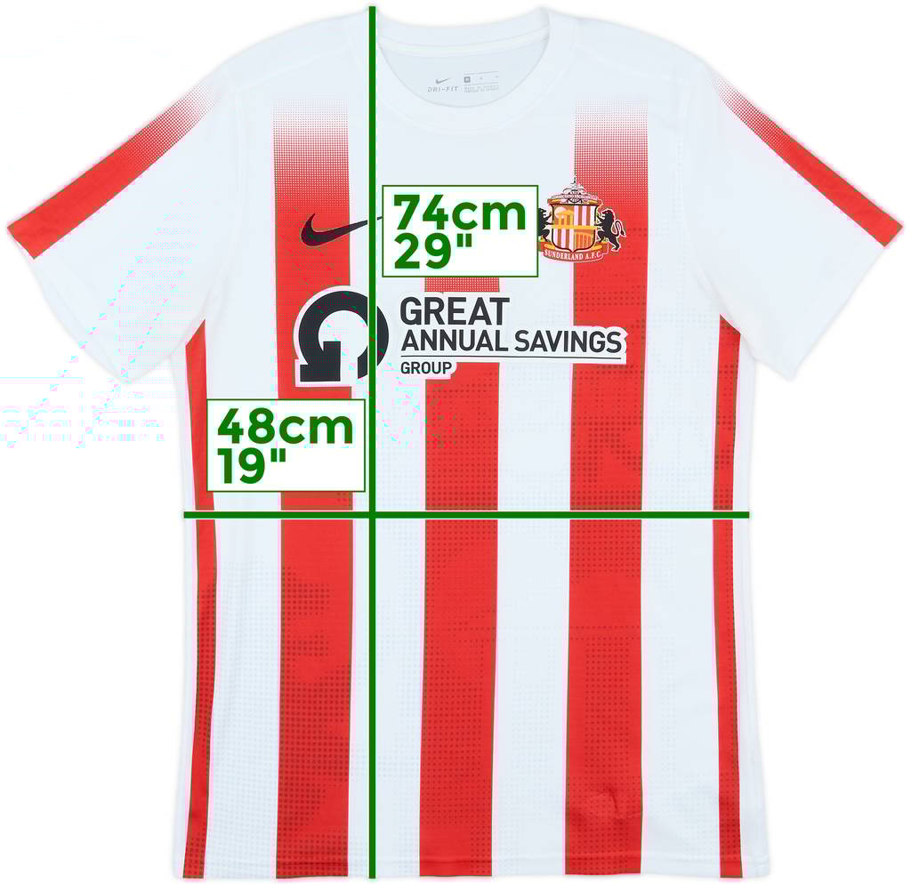 2021-22 Sunderland Home Shirt - 8/10 - (M)