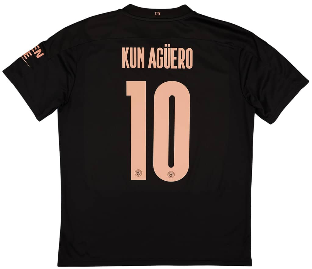 2020-21 Manchester City Away Shirt Kun Aguero #10 - 8/10 - (L)