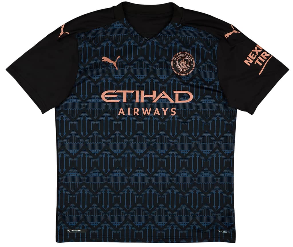 2020-21 Manchester City Away Shirt Kun Aguero #10 - 8/10 - (L)