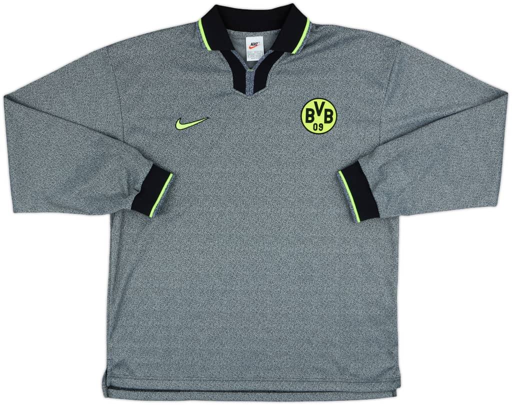 1997-98 Borussia Dortmund Player Issue Away L/S Shirt - 10/10 - (L)