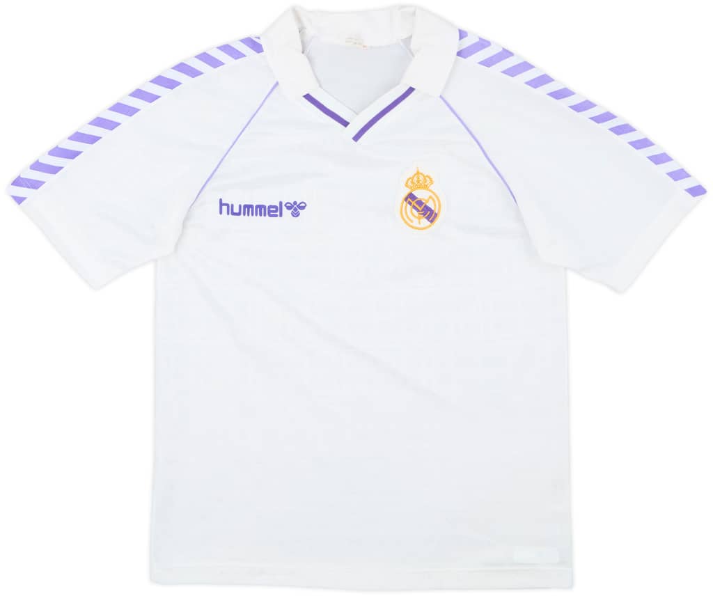 1989-90 Real Madrid Home Shirt - 9/10 - (M)