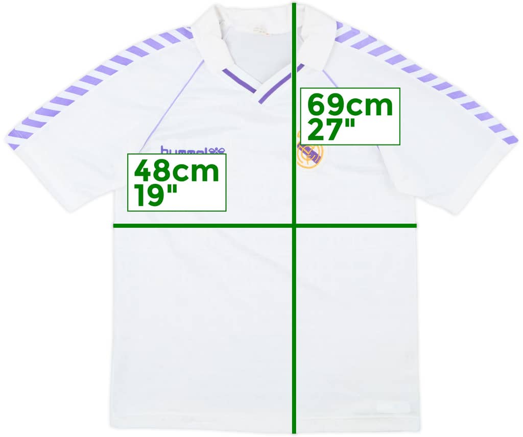 1989-90 Real Madrid Home Shirt - 9/10 - (M)