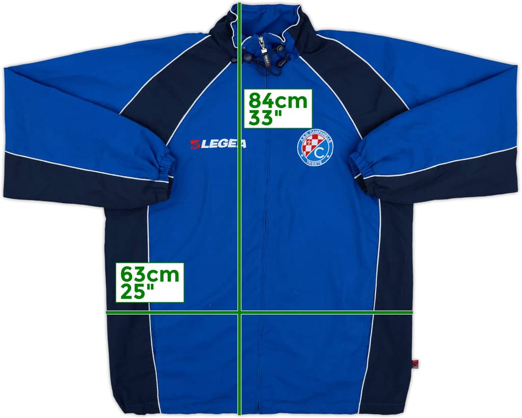2005-06 Campanelle Calcio Trieste Legea Track Jacket - 8/10 - (L)