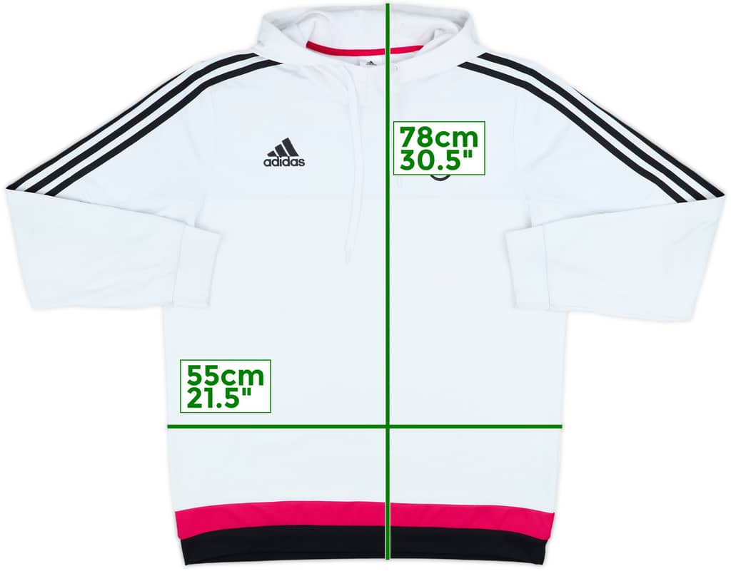 2015-16 Juventus adidas Hooded Top - 7/10 - (L)
