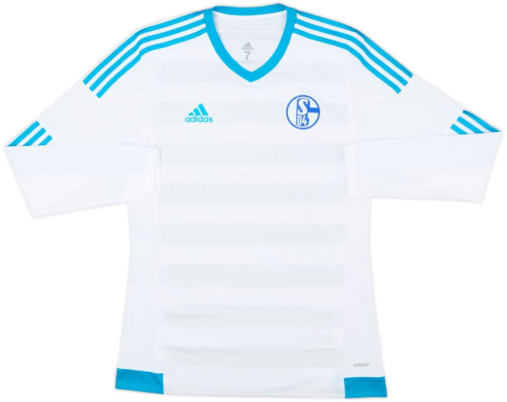 2016-17 Schalke Player Issue Away L/S Shirt - 9/10 - (M/L)