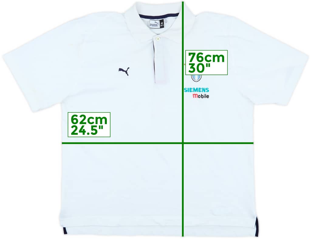 2001-02 Lazio Puma Polo Shirt - 7/10 - (XL)