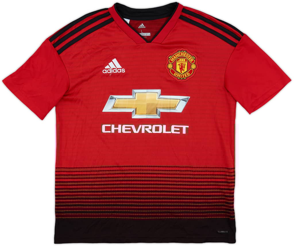 2018-19 Manchester United Home Shirt - 7/10 - (L.Boys)