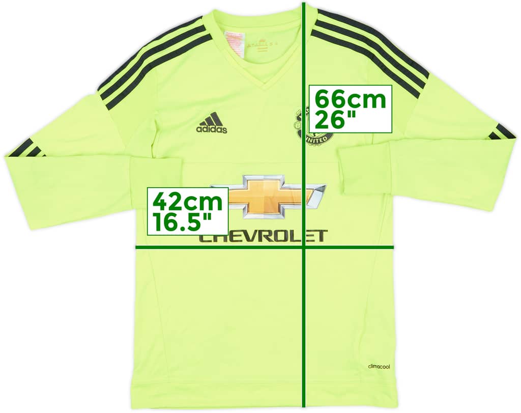 2015-16 Manchester United GK Shirt - 5/10 - (L.Boys)