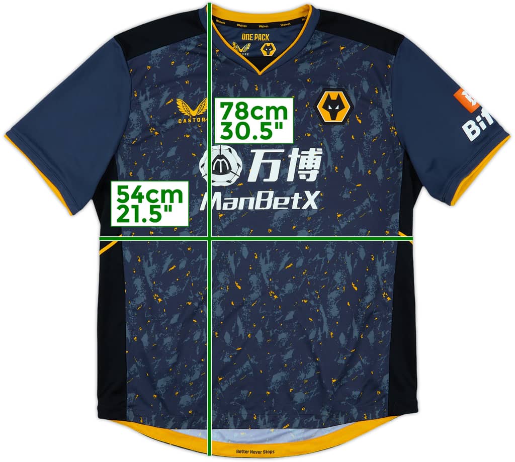 2021-22 Wolves Away Shirt - 7/10 - (XL)
