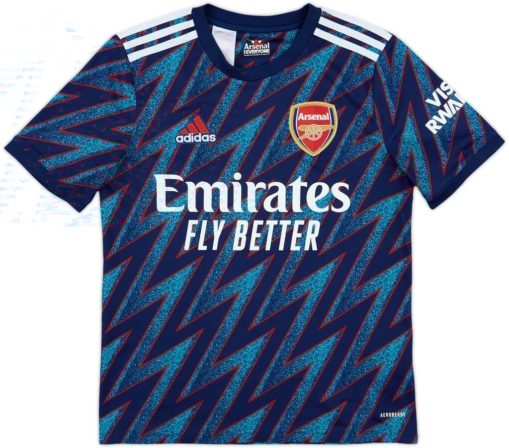 2021-22 Arsenal Third Shirt - 10/10 - (XL.Boys)