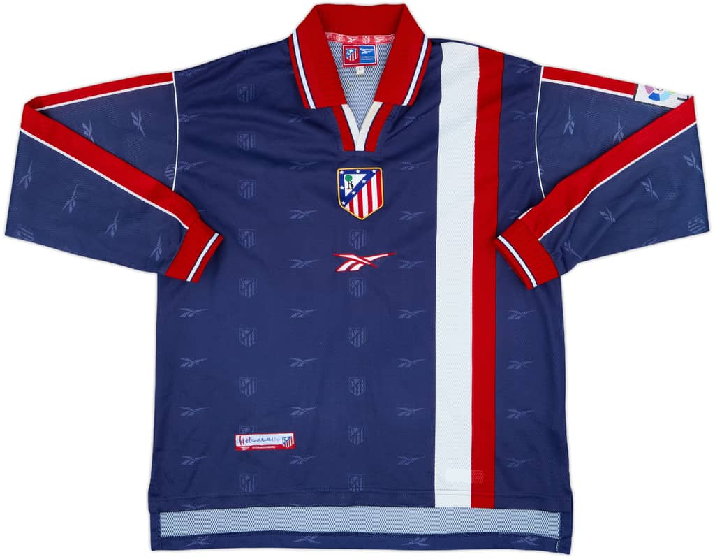 1999-00 Atletico Madrid Away L/S Shirt - 9/10 - (L)
