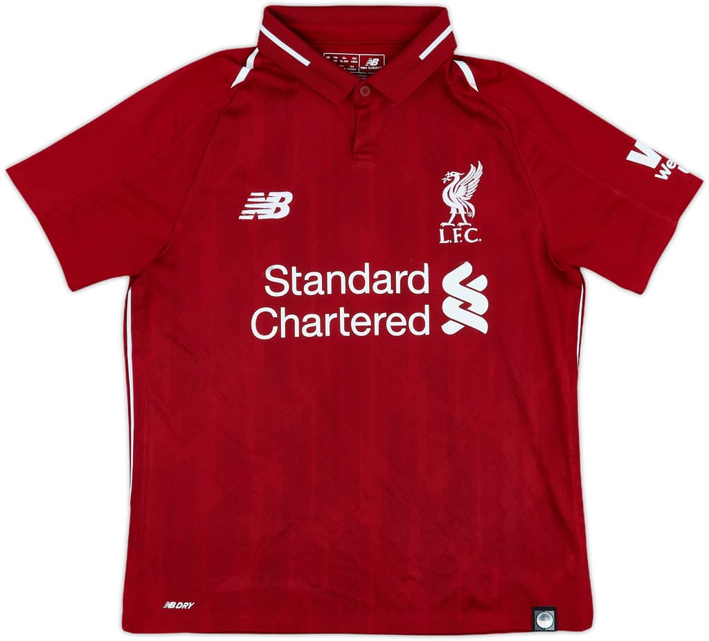 2018-19 Liverpool Home Shirt - 7/10 - (M.Boys)