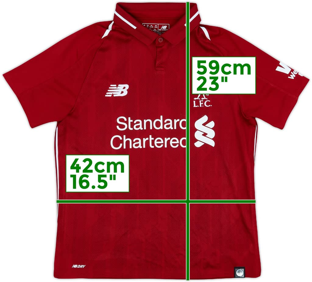 2018-19 Liverpool Home Shirt - 7/10 - (M.Boys)