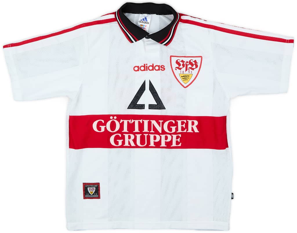 1997-98 Stuttgart Home Shirt Akpoborie #27 - 7/10 - (Y)