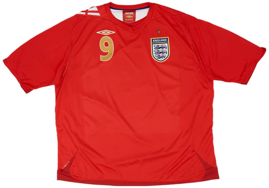 2006-08 England Away Shirt Rooney #9 - 7/10 - (3XL)