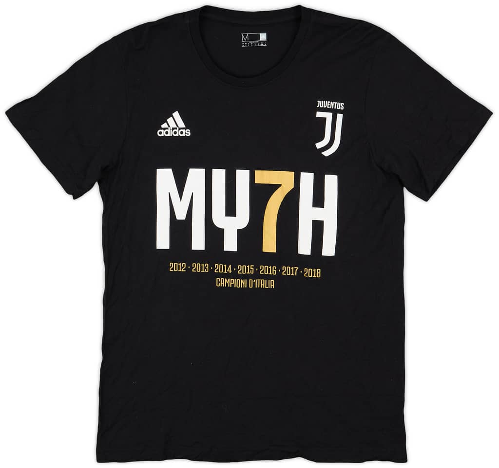 2017-18 Juventus adidas 'MY7H' Graphic Tee - 9/10 - (M)