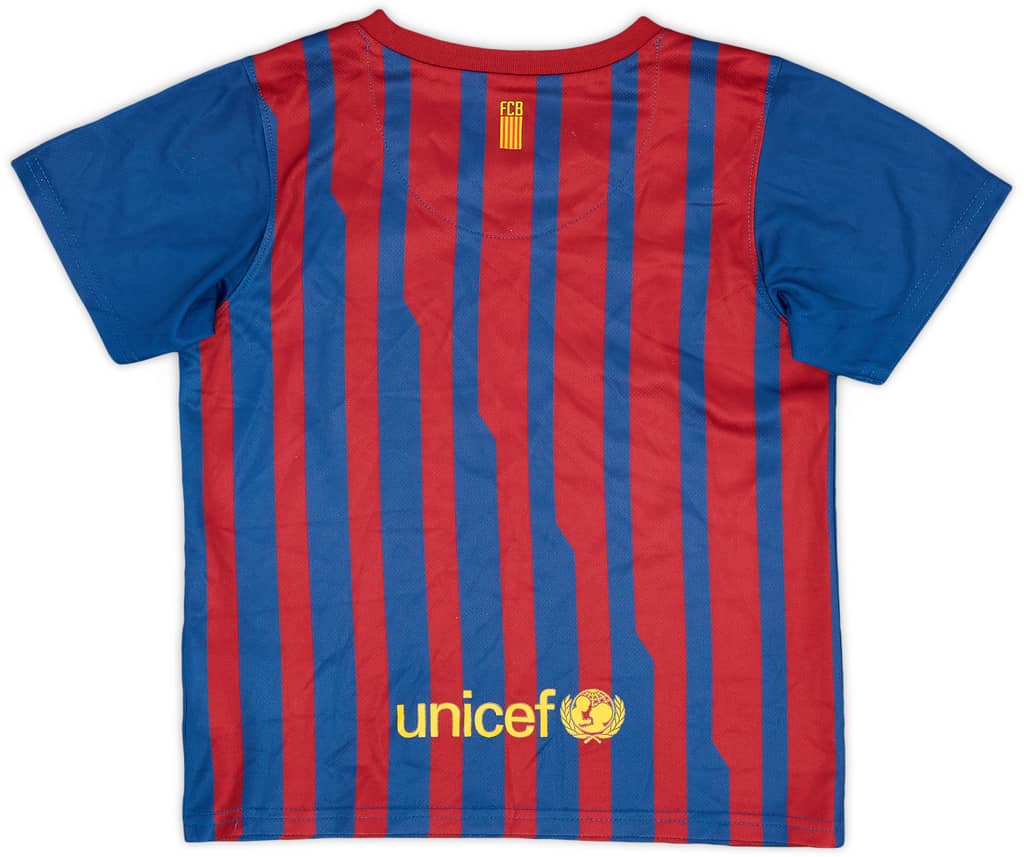 2011-12 Barcelona Home Shirt - 8/10 - (4-5 Years)