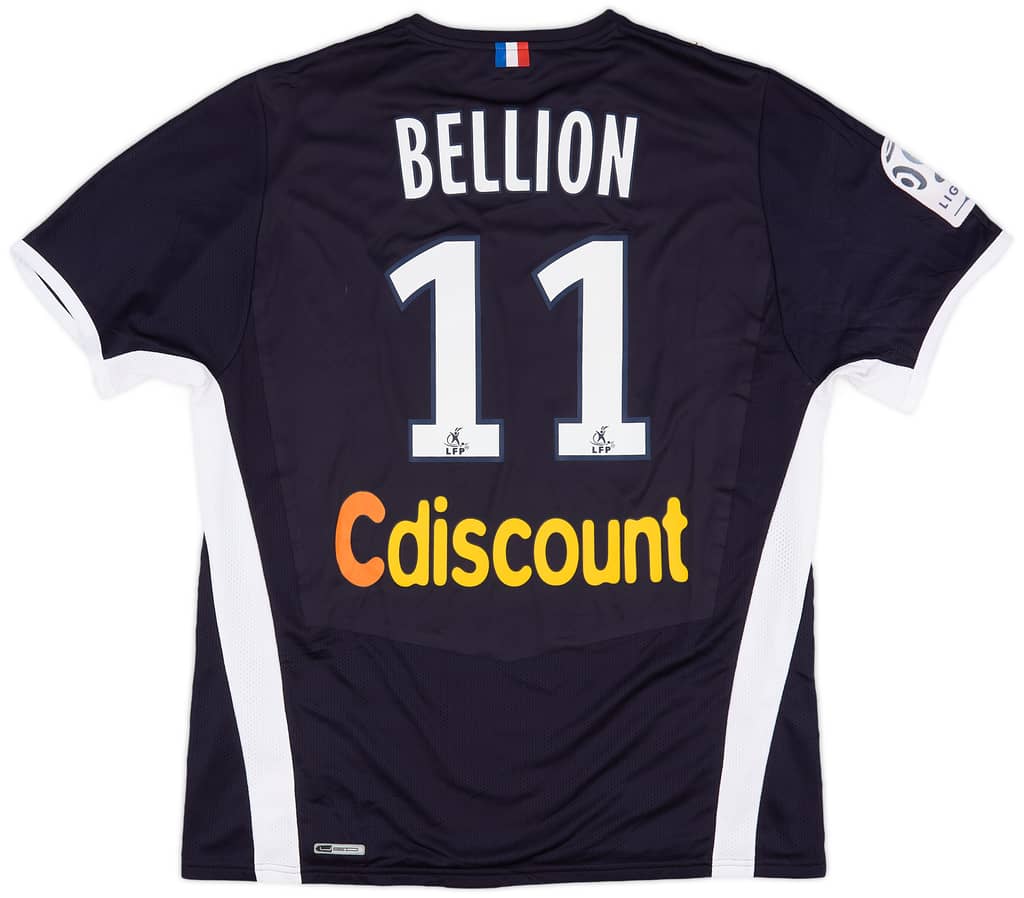 2008-09 Bordeaux Match Issue Home Shirt Bellion #11