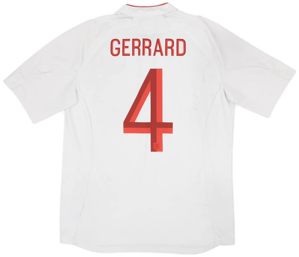 2012-13 England Home Shirt Gerrard #4 - 5/10 - (L)
