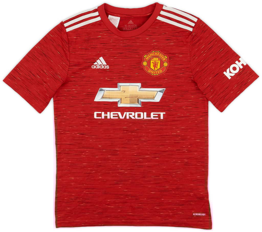 2020-21 Manchester United Home Shirt - 5/10 - (XL.Boys)
