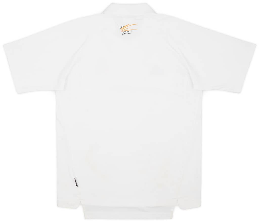 2001-02 Real Madrid adidas 1/4 Zip Polo - 5/10 - (S)