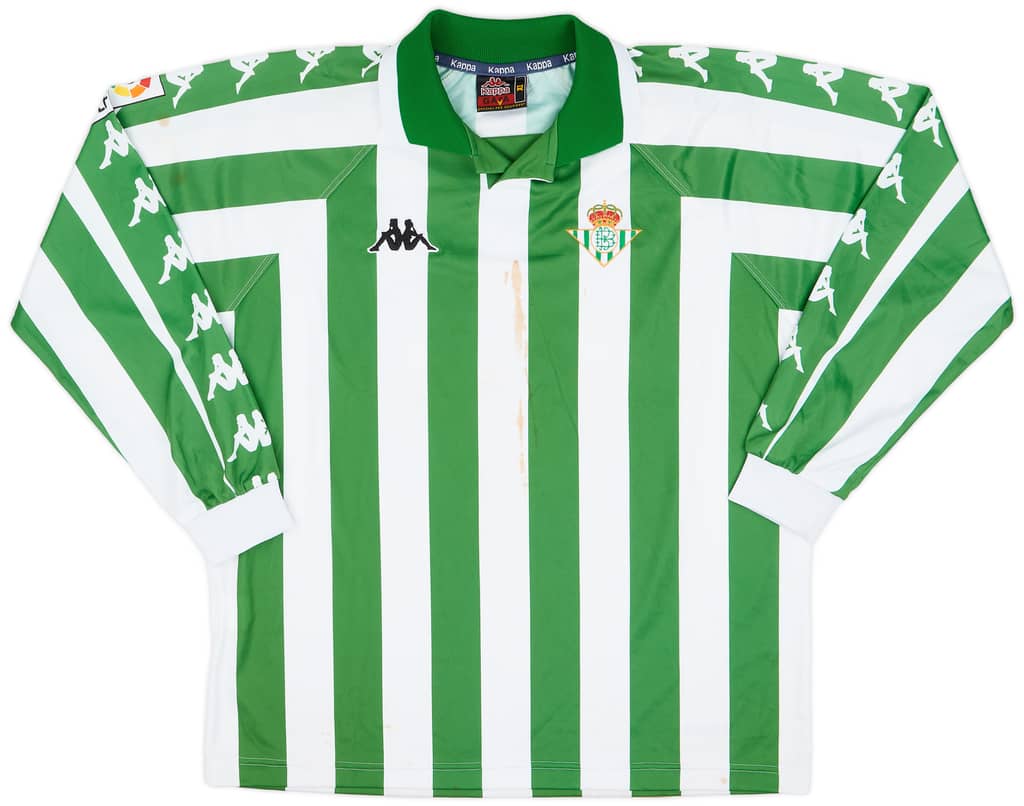 2000-02 Real Betis B Match Worn Home Shirt Alberto #29