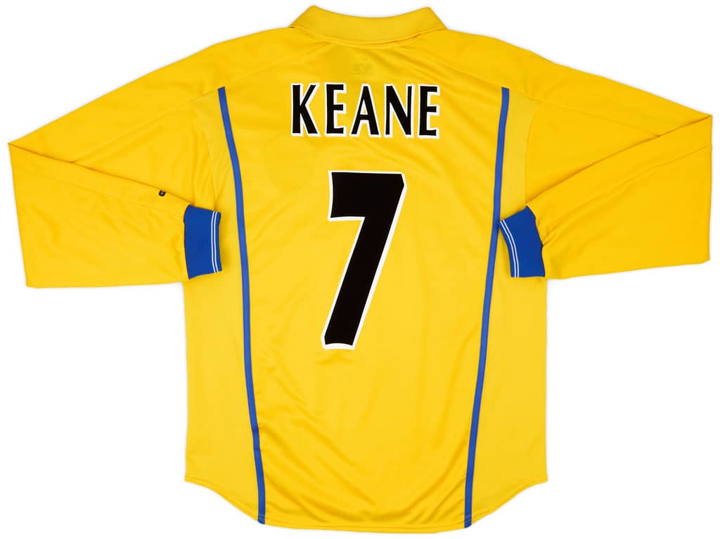 2000-02 Leeds United Away L/S Shirt Keane #7 - 9/10 - (S)