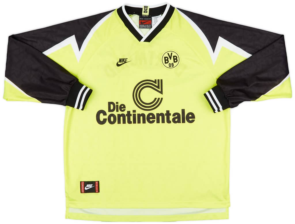 1995-96 Borussia Dortmund Home L/S Shirt - 10/10 - (XXL)