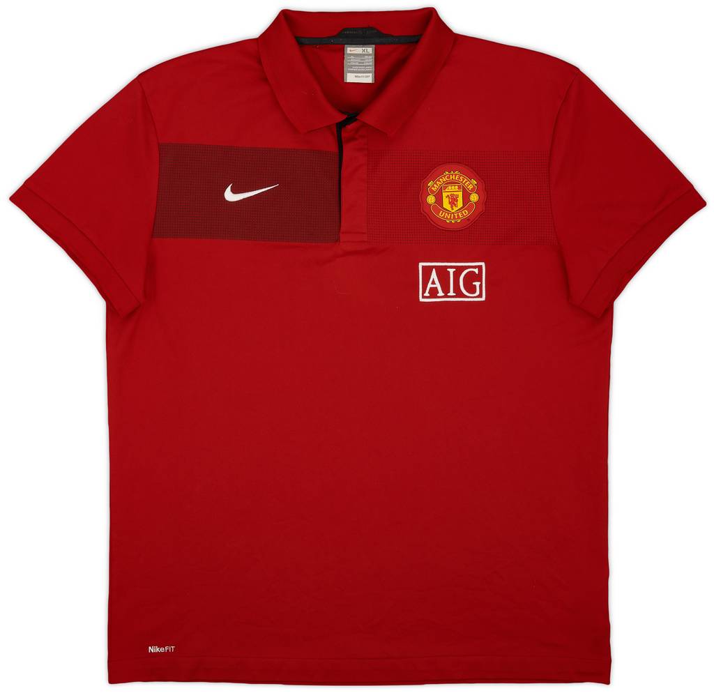 2009-10 Manchester United Nike Polo Shirt - 9/10 - (XL)