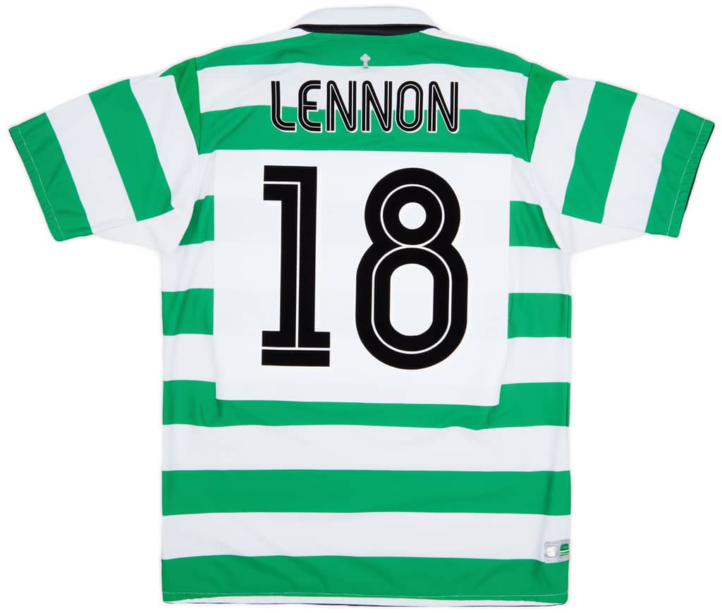 2004-05 Celtic Home Shirt Lennon #18 - 7/10 - (M)
