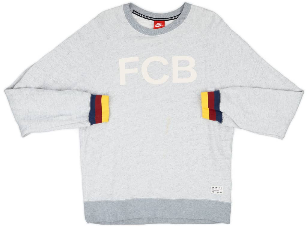 2013-14 Barcelona Nike Sweat Top - 5/10 - (M)