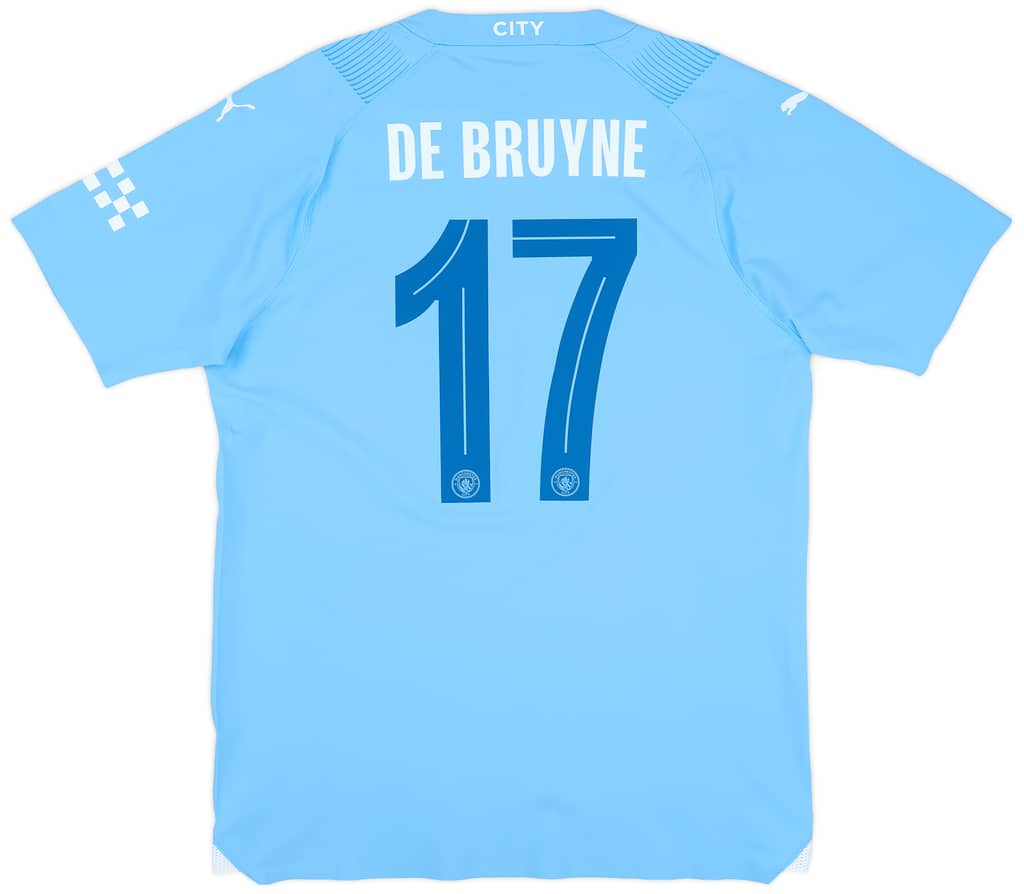 2023-24 Manchester City Player Issue Home European Shirt De Bruyne #17