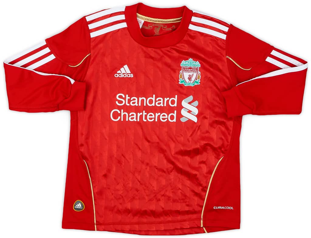 2010-12 Liverpool Home L/S Shirt - 8/10 - (7-8Years)