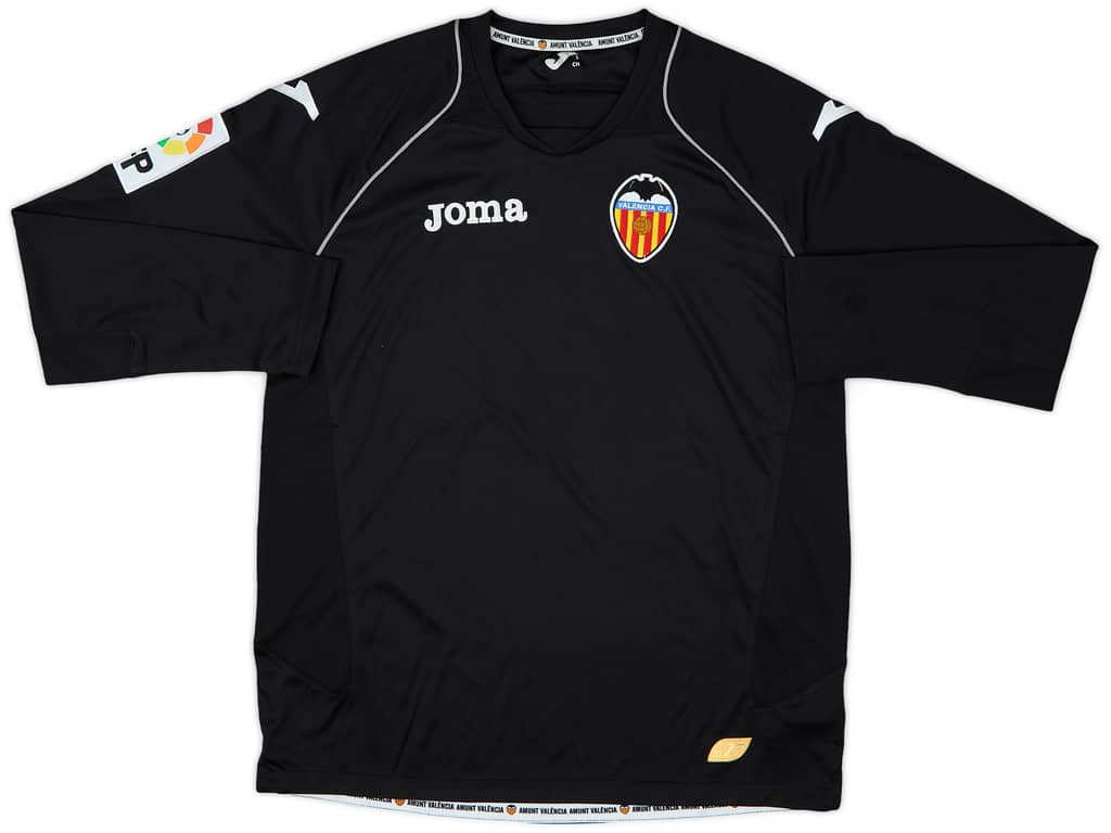 2011-12 Valencia Away L/S Shirt - 9/10 - (S)
