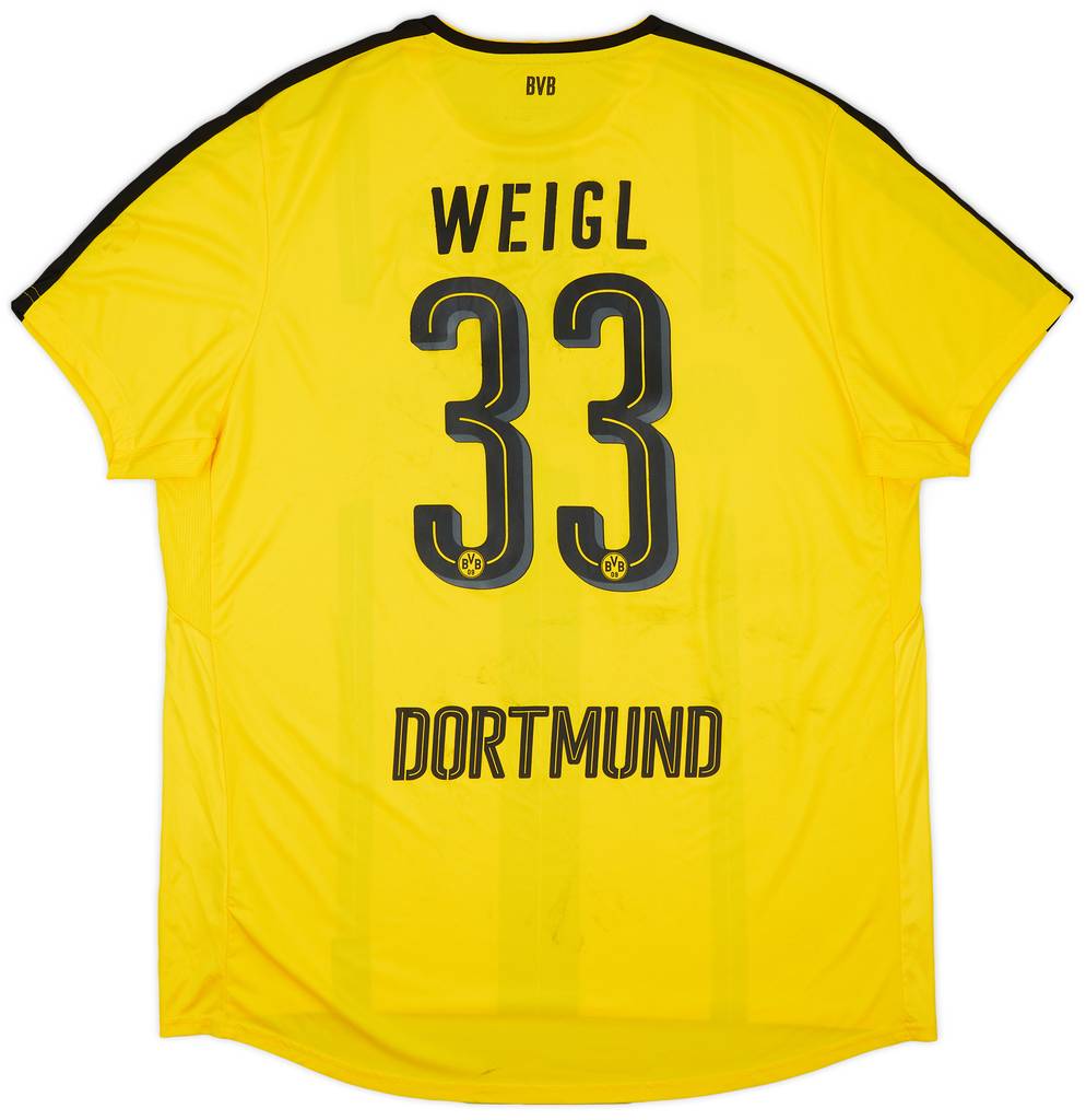 2016-17 Borussia Dortmund Home Shirt Weigl #33 - 6/10 - (3XL)