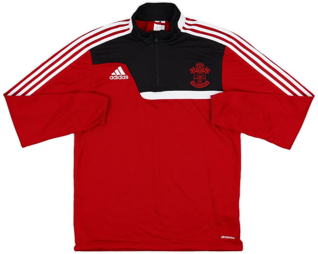 2013-14 Southampton adidas 1/4 Zip Drill Top - 9/10 - (M)