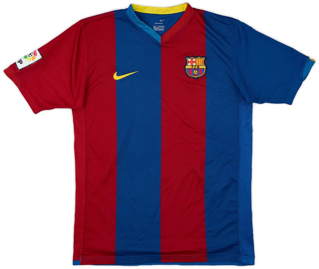 2006-07 Barcelona Home Shirt - 7/10 - (XL.Boys)
