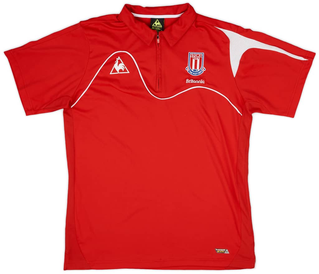 2007-08 Stoke City Le Coq Sportif 1/4 Zip Training Shirt - 9/10 - (L)