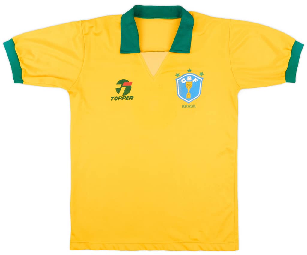 1990 Brazil Home Shirt #8 - 7/10 - (M)