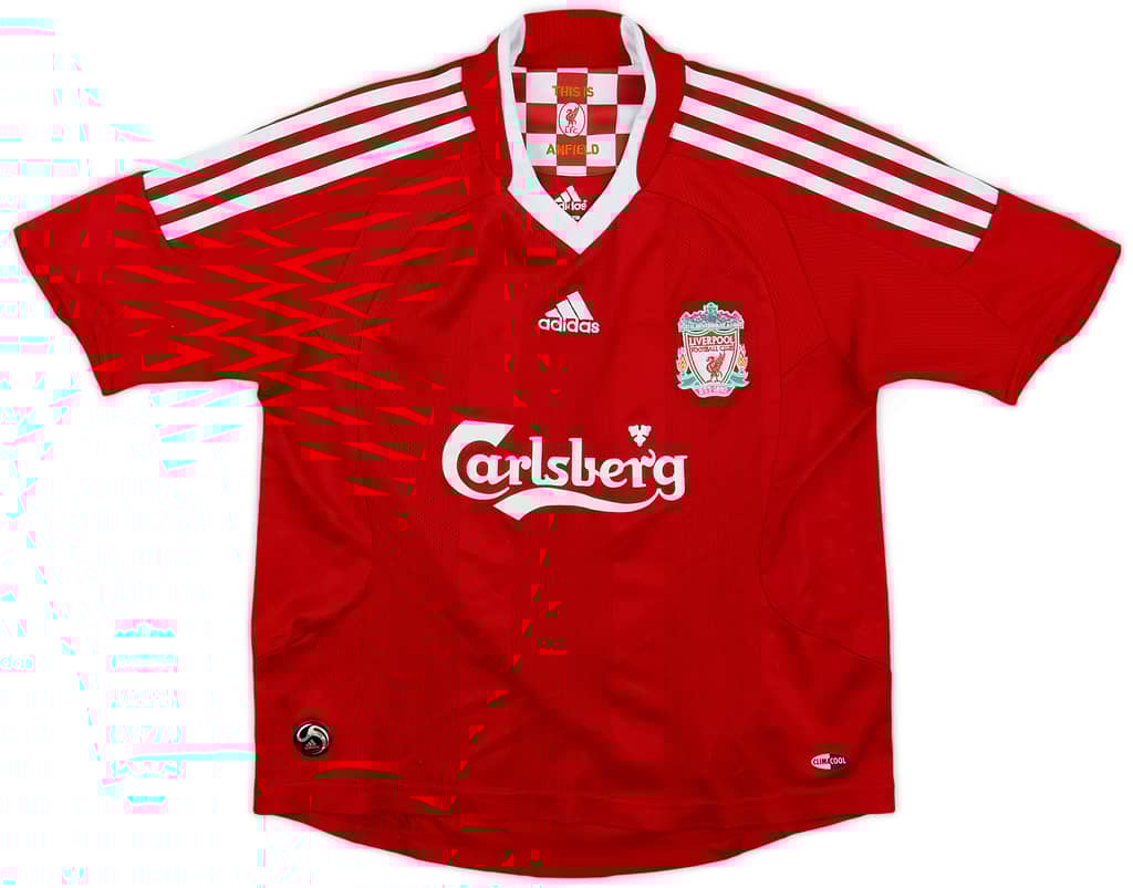 2008-10 Liverpool Home Shirt Torres #9 - 7/10 - (S.Boys)