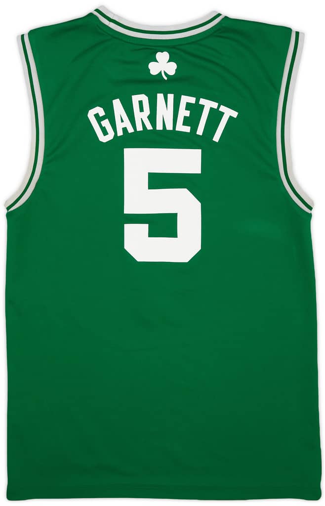 2010-13 Boston Celtics Garnett #5 adidas Away Jersey - 7/10 - (S)