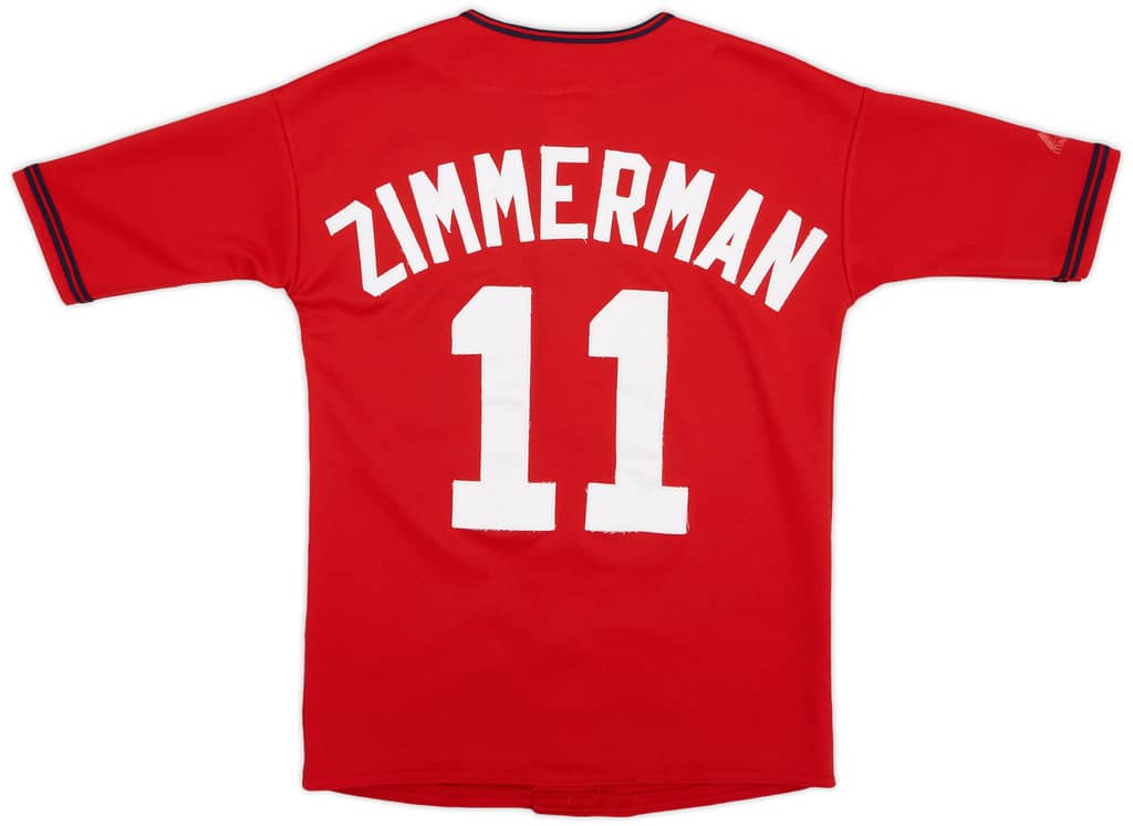2006-08 Washington Nationals Zimmerman #11 Majestic Alternate Jersey - 4/10 - (M)