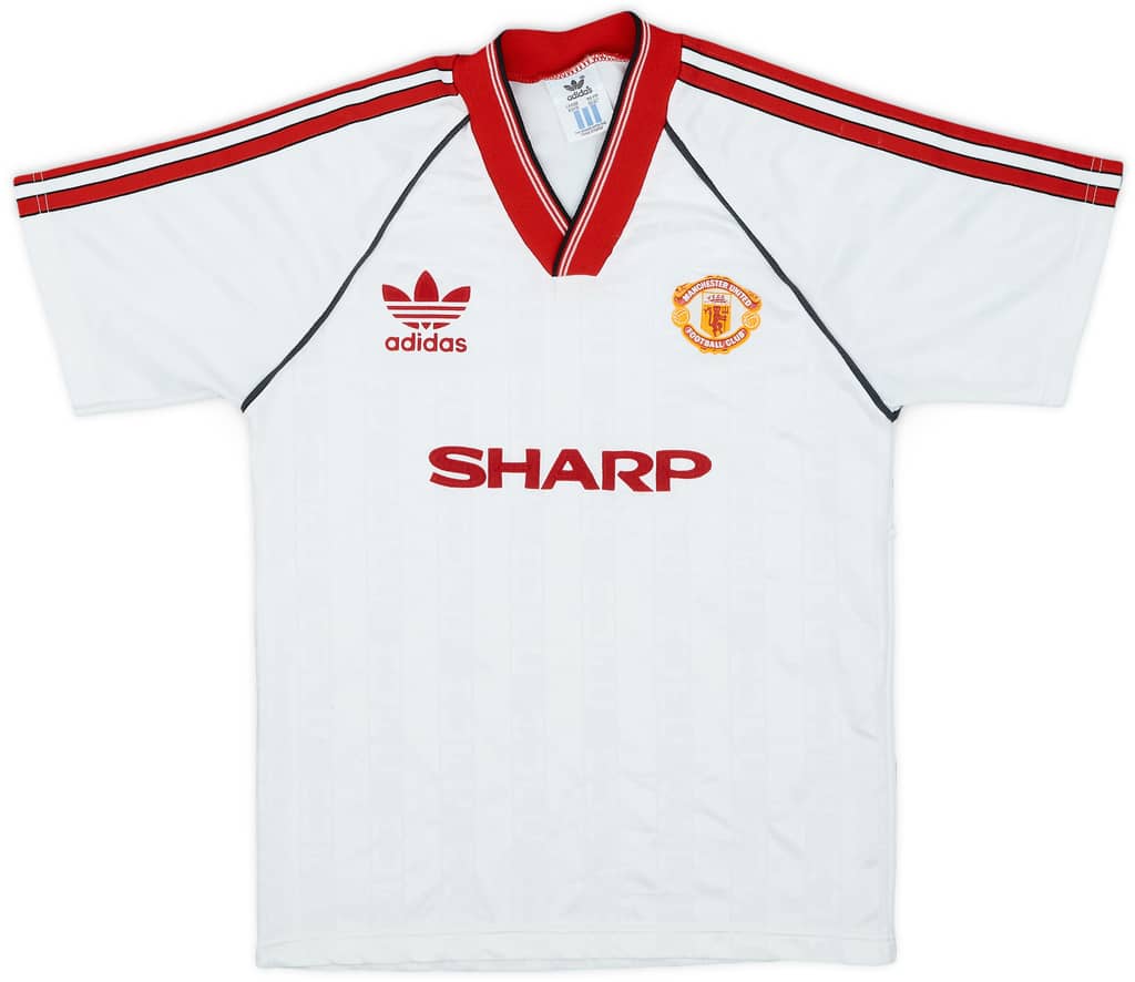 1988-90 Manchester United Away Shirt - 9/10 - (L.Boys)